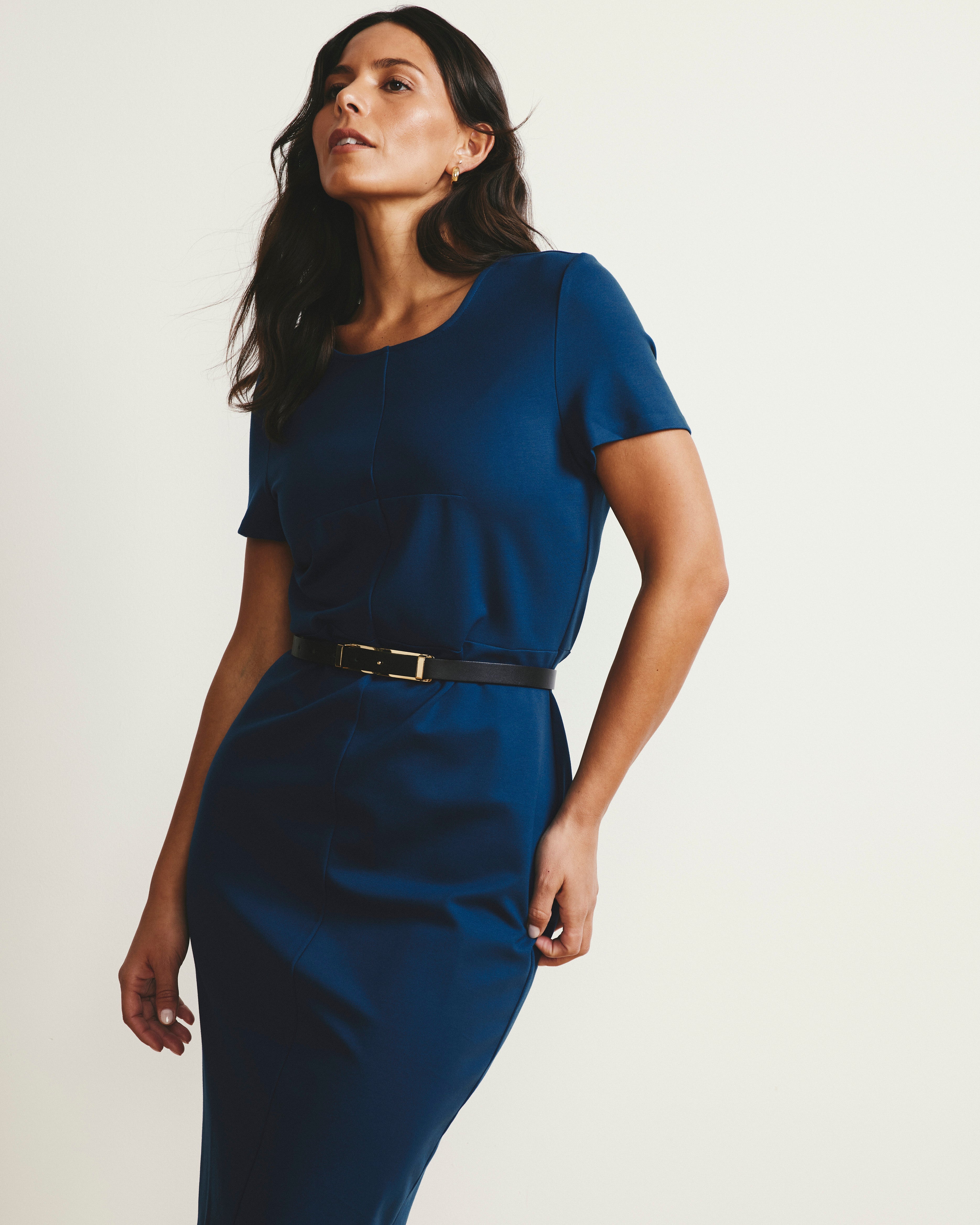 Executive Ponte Dress - Deep Teal